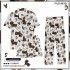 Pijamas de Verano para Mujer - Conjunto Algodón Cómodo | Oso y Cachorro 