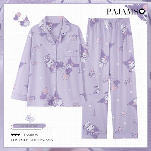 Pijamas de Algodón para Mujer - Conjunto Cómodo Kawaii | Ropa de Hogar 