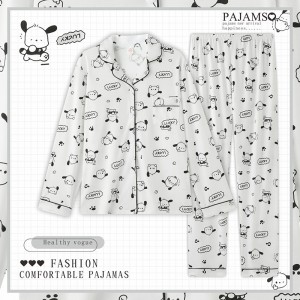 Pijama Mujer Algodón Cinnamoroll - Conjunto Premium | Sanrio 