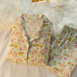 Pijama de Algodón para Mujer - Conjunto Cómodo con Dibujos | Fujiya 