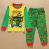 Pijama Ninja Tortugas Niños - Manga Larga Verano Algodón | Ropa de Dormir 