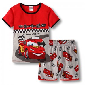 Pijama Niño Cars Lightning Mcqueen | Algodón Verano | Pijama Infantil 