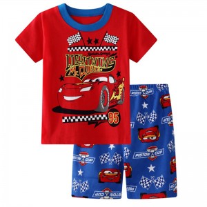 Pijama Cars Rayo McQueen Niño | Algodón Verano | 2 Piezas 