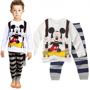 Pijama Mickey Mouse Algodón - Ropa de Dormir Infantil Disney | Niño/Bebé 