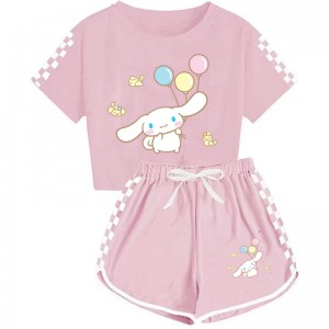 Pijama Infantil Cinnamoroll | Conjunto Corto Verano Niños | Algodón Suave 