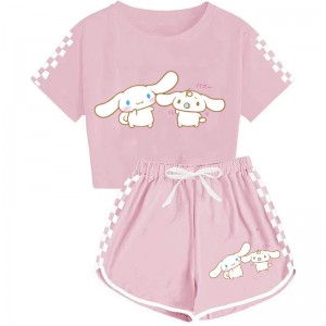Pijama Infantil Cinnamoroll - Conjunto Corto Verano | Algodón Suave 