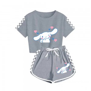 Pijama Infantil Cinnamoroll Sanrio - Conjunto Verano 2 Piezas | Niño/Niña 