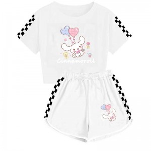 Pijama Cinnamoroll para Niños - Conjunto Verano Cómodo | Ropa de Dormir 