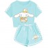 Pijama de Verano Cinnamoroll para Niños - Conjunto Algodón Suave 
