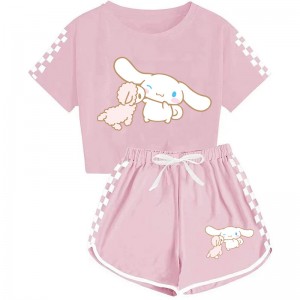 Pijama Infantil Cinnamoroll Verano - Conjunto Corto Suave | Ropa de Dormir 