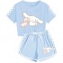 Pijama Infantil Cinnamoroll Verano - Conjunto Corto Suave | Ropa de Dormir 