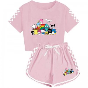 Pijama Infantil Sanrio 2 Piezas | Kuromi Cinnamoroll Verano 