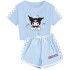 Pijama Infantil Kuromi - Conjunto Corto Verano | Ropa de Dormir Niños 