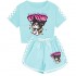 Pijama Infantil Sanrio Kuromi Verano | Conjunto Corto Cómodo 