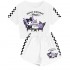Pijama Sanrio Kuromi Infantil - Conjunto Corto Verano | Ropa de Dormir 