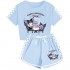 Pijama Sanrio Kuromi Infantil - Conjunto Corto Verano | Ropa de Dormir 
