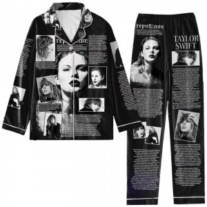 Pijama Taylor Swift Estampada - Franela Cálida Invierno | Pijamas 