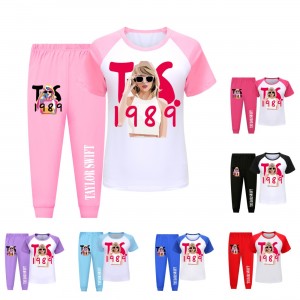 Pijama Infantil Taylor Swift - Conjunto Verano Algodón | Ropa de Dormir 