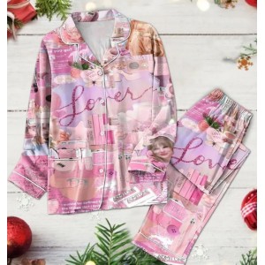 Pijama Taylor Swift | Conjunto Cálido de Franela Suave - Ropa de Dormir 