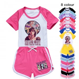 Pijama Infantil Taylor Swift | Conjunto Deportivo Verano | Ropa de Dormir 