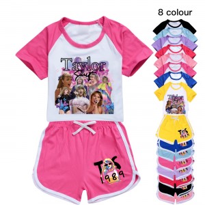 Pijama Taylor Swift Niños | Pijama Deportiva 2 Piezas Verano 