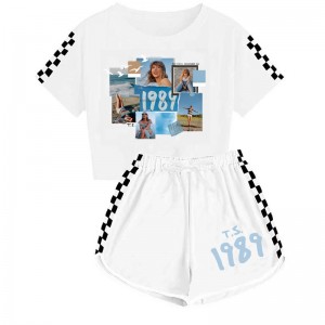 Pijama Infantil Taylor Swift | Conjunto Corto Verano Niños 